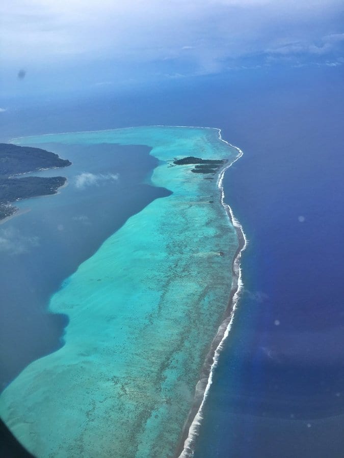 vue avion bora bora
